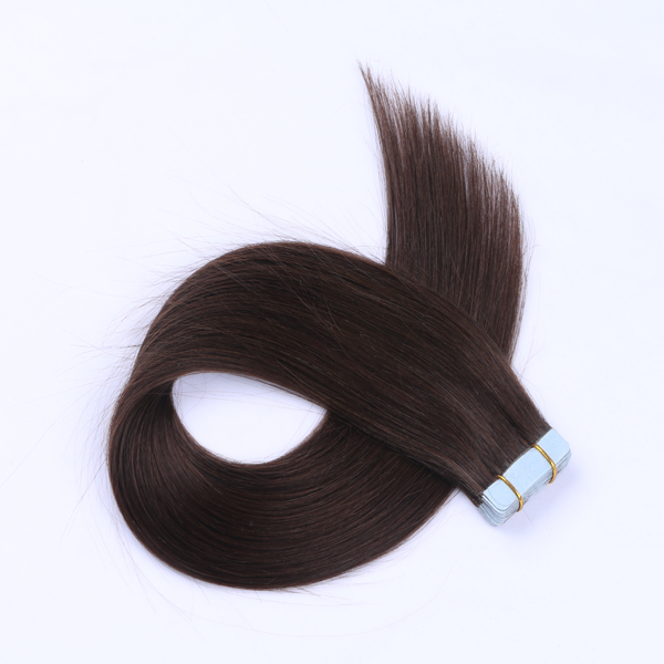 Natural look adhesive tape hair extensionsJF075